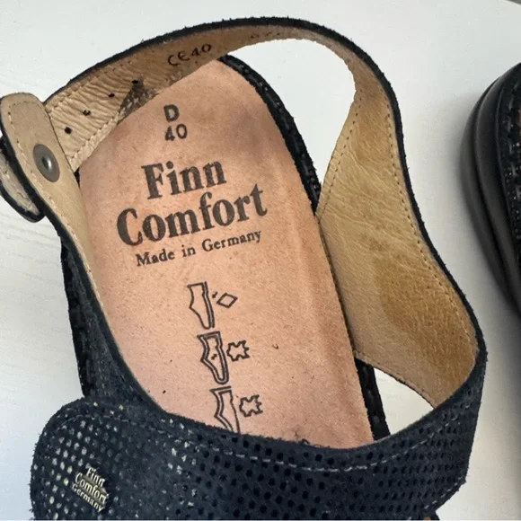 Finn Comfort Gomera Black Women Sandals 40 - Picture 4 of 11